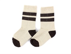 Minipop socks bambus offwhite/coffee (3-pack)